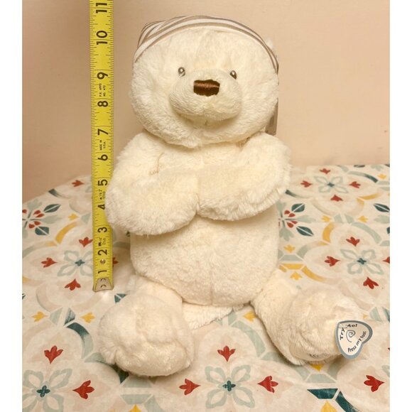Baby Gund Goodnight Prayer Bear Interactive Plush Toy 3 Prayers Jesus Loves Me - Picture 6 of 8